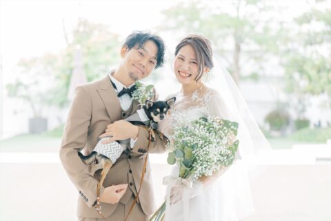 愛犬と一緒に迎えるウェディング